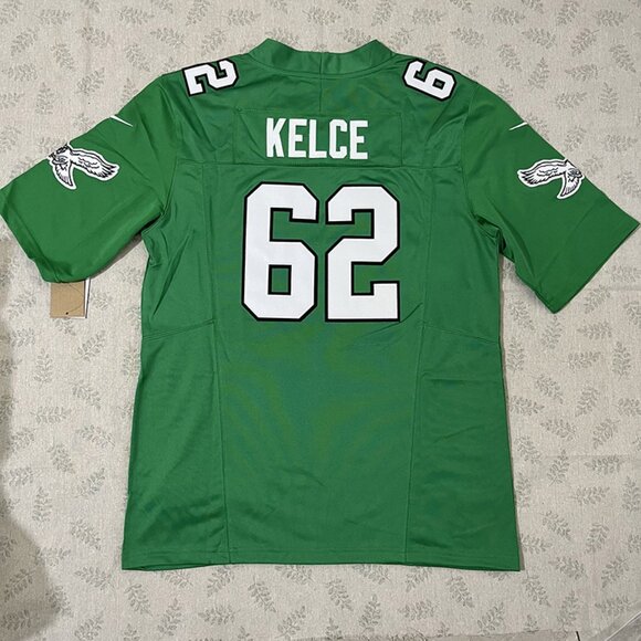 Philadelphia Eagles Green Jersey #62 KELCE NFL - Picture 5 of 6